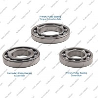 Комплект подшипников на шкивы (3шт., шариковые)*