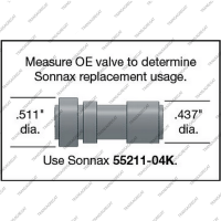 Клапан регулировки блокировки гидротрансформатора (ремонтный)