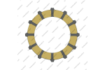 Фрикционный диск гидротрансформатора AMG (135x3.7x12Т, односторонний, наружные зубья)